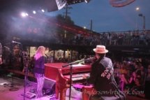 A view of the Knuckleheads audience from the stage with Deb and Dan in the foreground.